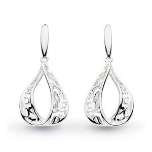 Kit Heath Sterling Silver Teardrop Earrings